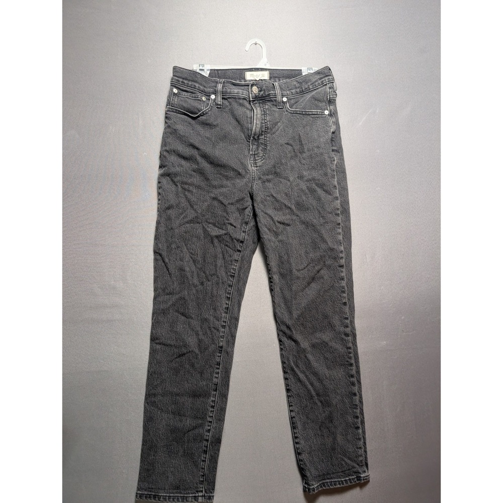 Madewell The Perfect Vintage Jeans Womens 29 Gray Denim High Rise Straight Leg